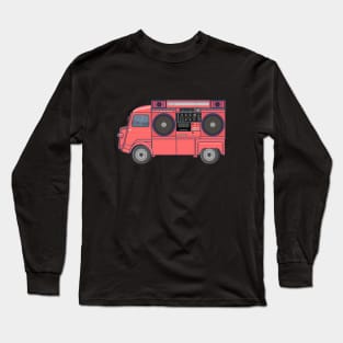 Citroen HY - Boombox Van- Huge Ghettoblaster on a Classic Van Long Sleeve T-Shirt